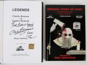 Charles Arthur Salvador Bronson (b. 1952): a pair of hardback books, includes, BRONSON (Charles)