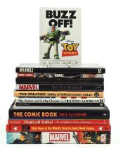 Comic Books, Animation, and Comic Book Heroes: a group of twelve first edition mostly hardback