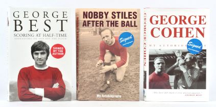 Football: a group of three related Signed hardback books, includes, BEST (George).