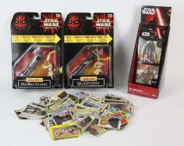 STAR WARS An assortment of Star Wars collectibles - Contents include, Qui-Gon Jinn Deluxe action