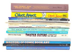 Comic Book Artists and related books – a group of twenty-four hardback and soft cover books,