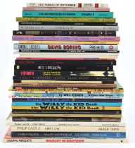 Graphic Novels: a group of 30+ mostly first edition hardback and soft cover books,