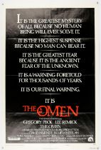 The Omen (1976) US One sheet advance film poster, directed by Richard Donner and starring Gregory