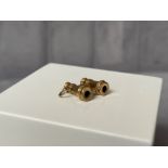 9ct Yellow Gold Binoculars Charm - Weighing 1.09 grams