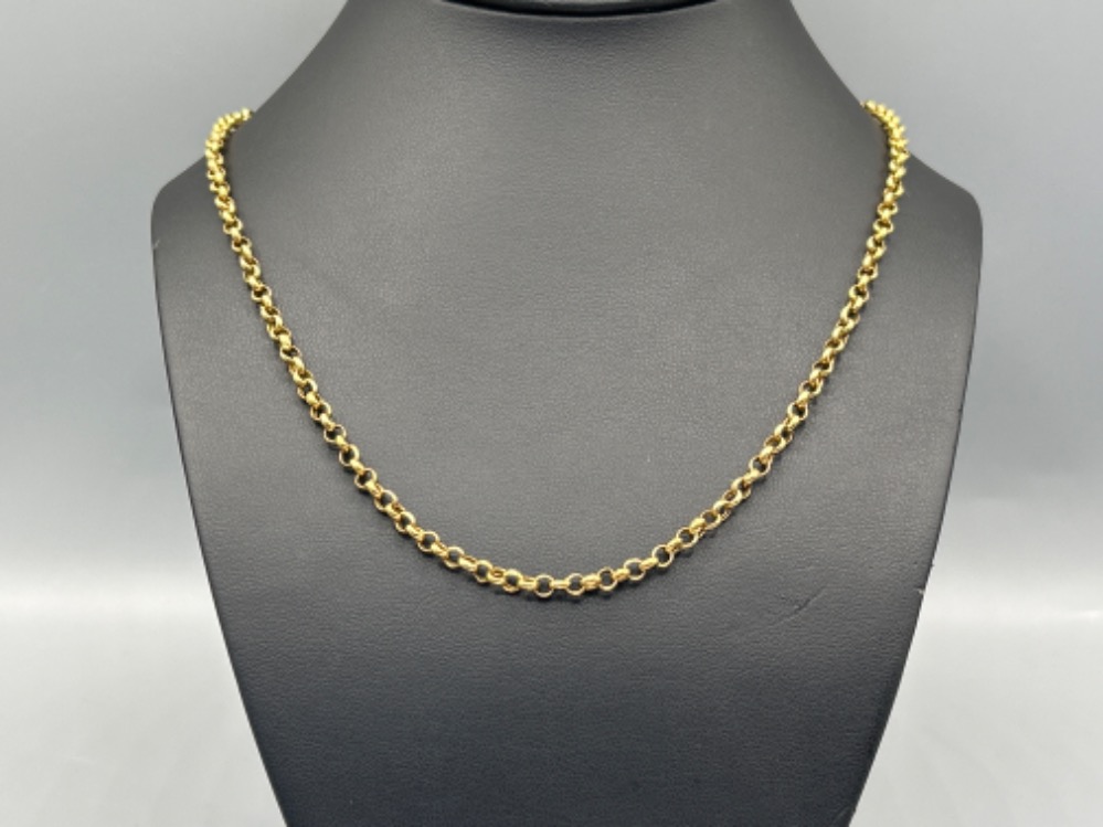 9ct gold round belcher chain 48cms and 7.95g