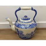 Large ceramic spode teapot, design C,1816,N Height 32cm x Width 32cm