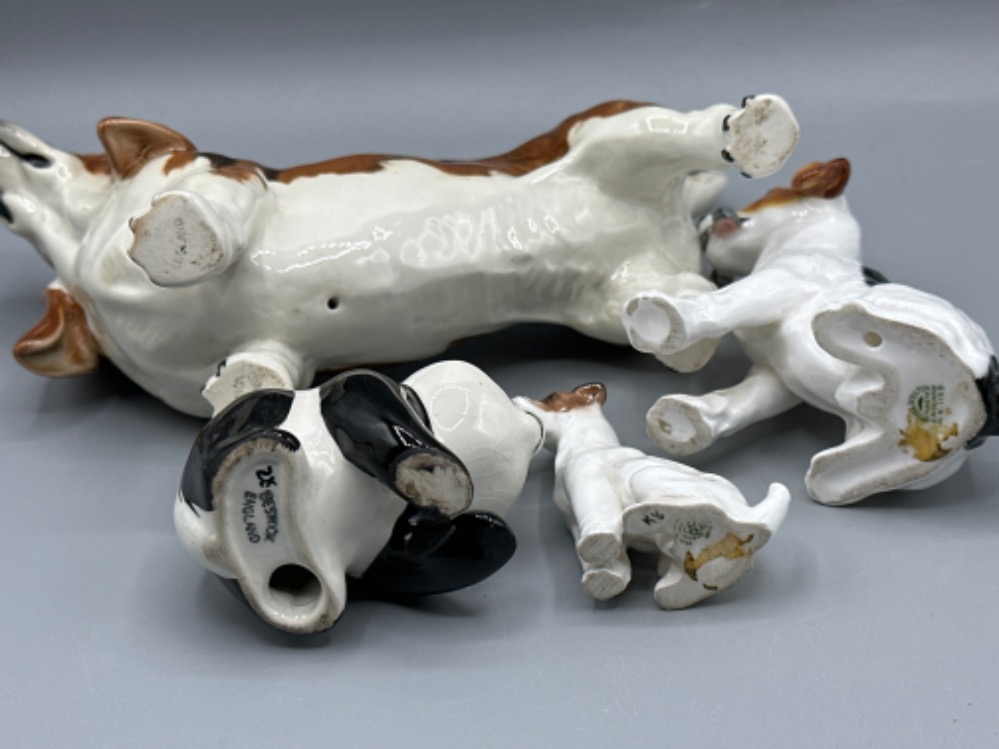 Beswick Basset Hound & Beswick Panda, together with two Royal Doulton dogs - Image 2 of 2