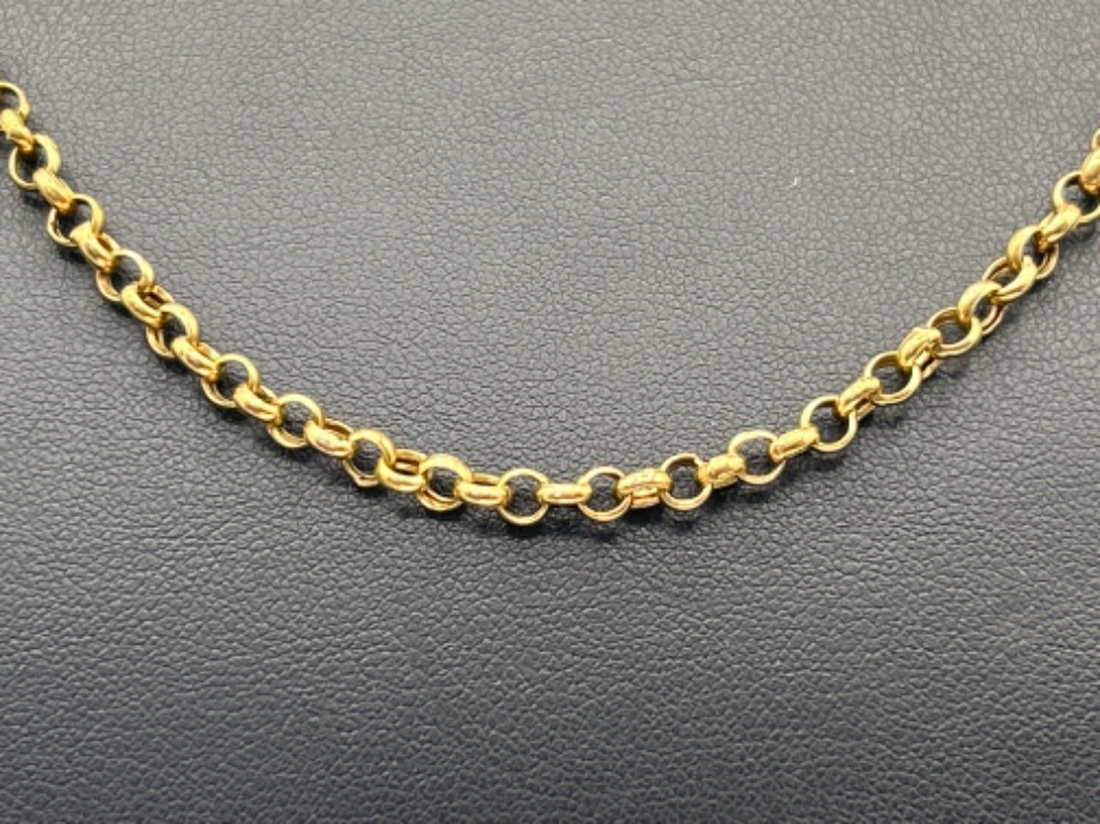 9ct gold round belcher chain 48cms and 7.95g - Image 2 of 2