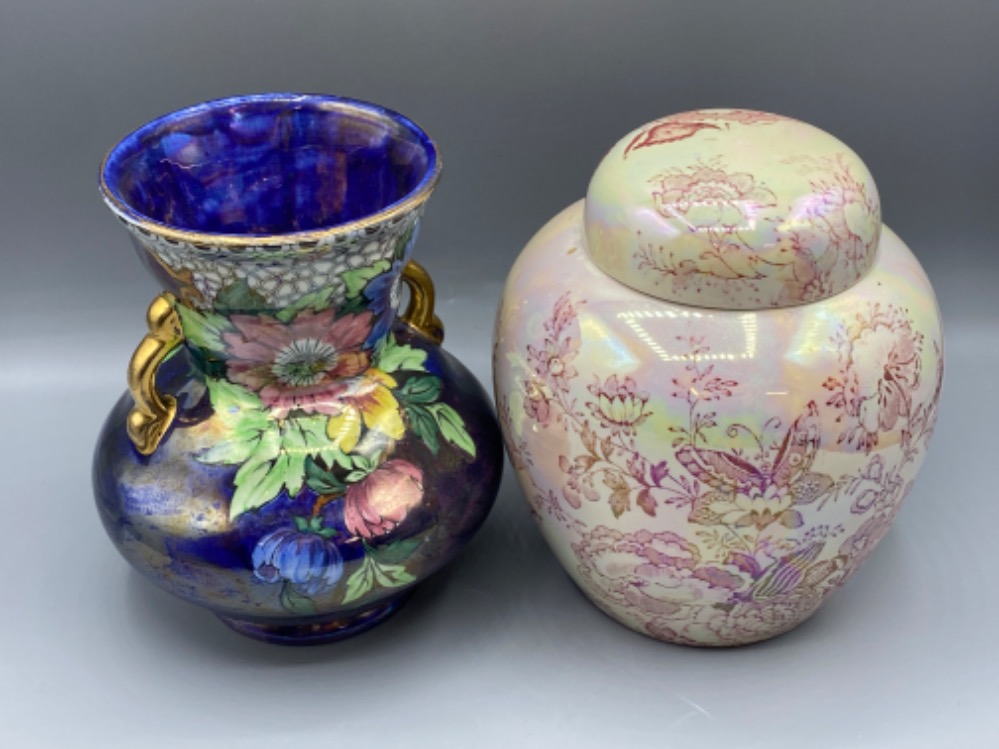 Large quantity of maling lustre ware to include 6 sundae dishes, ginger jar and vases etc - Image 5 of 6