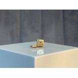 9ct Yellow Gold Dice Charm - Weighing 0.87grams