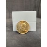 1974 fine 22ct gold Krugerrand 1 ounce coin