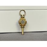 9ct Yellow Gold Watch Key Fob Charm/Pendant - Weighing 1.82 grams