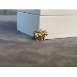 9ct Yellow Gold Lion Charm - Weighing 2.92 grams