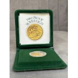 1980 Gold Proof Sovereign in Case with Certificate