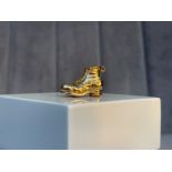 9ct Yellow Gold Boot Charm - Weighing 1.5 grams - 1.5cm in height x 2cm on length