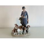 Lladro signed limited edition 5342 ‘Pack of hunting dogs’ in good condition and original box (No