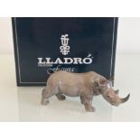 Lladro 5437 Mini ‘Rhino’ in good condition and original box