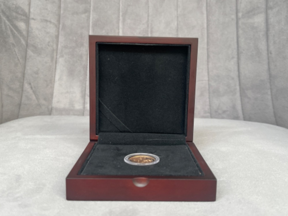 2015 22ct gold proof UK Full Sovereign in case