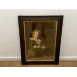 Large vintage Bubbles framed print after John Everett Millais Pear Print