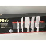 Furi Pro 7 piece magnetic knife rack chefs set, still sealed in original box