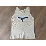Genuine Luftwaffe sport shirt with original sewed big Luftwaffe eagle