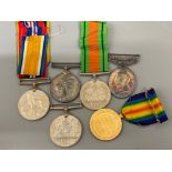 Collection of WW1 & WW2 medals including Defence medals, the war for civilisation, territorial “