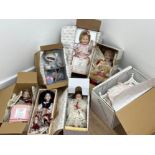 Ashton-Drake galleries dolls x7 in original boxes and certificates