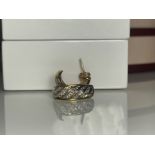 18ct Yellow Gold Half Hoop Diamond Set Earrings - Weighing 3.1 grams