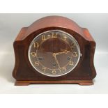 Large mahogany mantle clock