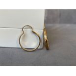 18ct Gold Hoops weighing 6.5 grams