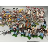 Box of vintage “Britains” Roman Gladiators & American Civil War toy soldiers