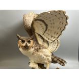 Franklin Porcelain ’The great horned Owl’ figure