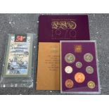 Royal mint 1970 coinage of Great Britain and Northern Ireland, 50th anniversary of the D-Day