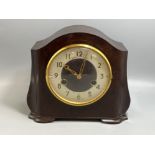 Smiths Enfield mahogany mantle clock