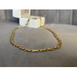 9ct Yellow Gold Fancy Link Chain Weighing 9.4 grams & measuring 42cm
