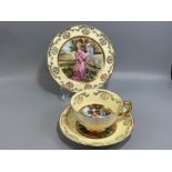 Ashley fine bone china (22kt gold) trio plate/cup/saucer