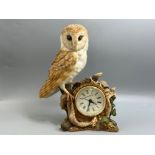 Brooks and Bentley ‘Barn owl’ clock figure with certificate