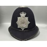 Vintage Metropolitan Police helmet, Rose top, in good condition, 7.25 inches