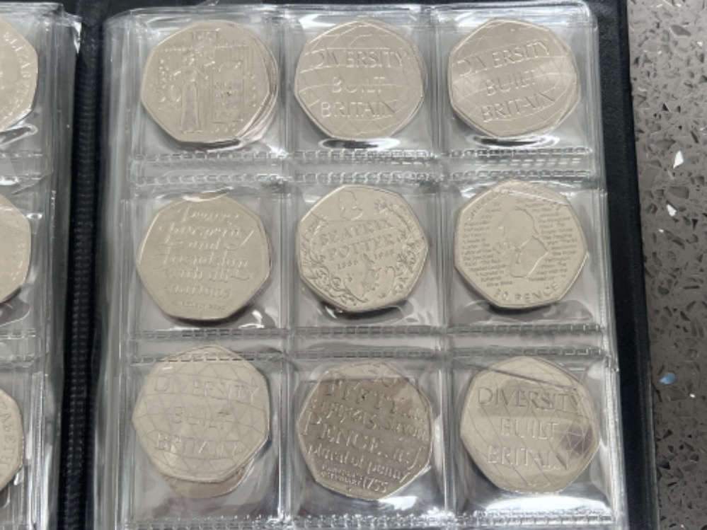 Booklet of mixed UK collectible coin’s including £1’s 50p’s and others (62 total) - Image 4 of 4