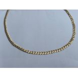 9ct gold curb link chain 45cms (11.53g)