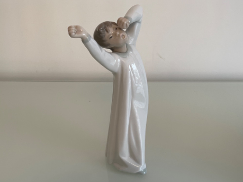 Lladro 4870 ‘Boy awaking’ in good condition and original box - Image 2 of 2
