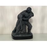 Lladro Rare signed limited edition black sculpture (No.50) in good condition and original box