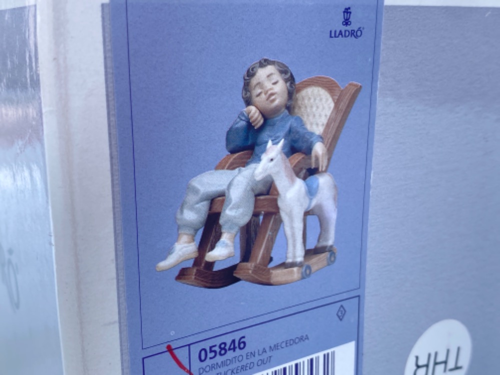 Lladro figure #5846 ‘All Tuckered out’ in good condition with original box - Image 4 of 4
