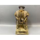 A Rare Birmingham, Mint plated bronze figure of ‘King Henry VIII’ limited edition 36/500, on heavy
