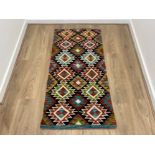 Chobi Kilim runner in mint condition (146cm x 67cm)