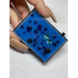 18.03cts Mixed Blue Stones Dark Blue to Green/Blue Colour