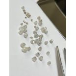 9.15cts of natural rough diamonds ranging up to 3.5mm in size - Unsorted, Ungraded, Uncertified -