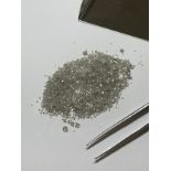 45.01cts of Natural Round Brilliant White Diamonds of various sizes - Unsorted, Ungraded,