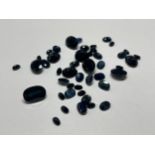 53.73cts Mixed Blue/Dark Blue Faceted Stones
