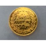 Gold Turkish 100 Kurush coin (35.8g)